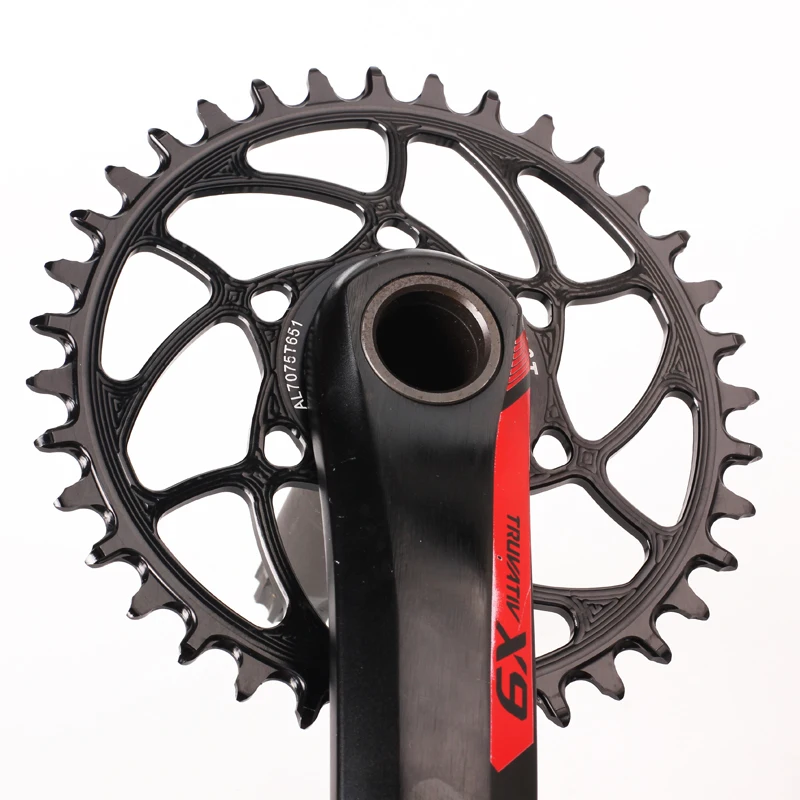 Каменная круглая цепь 6 мм смещение для SRAM gxp X9 X0 XX1 X01 eagle 28t 30t 32 34 36 38T прямое Крепление велосипедная Звездочка зубная пластина 6 мм