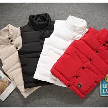 Осенний и зимний тонкий парный хлопковый жилет для молодых мужчин, хлопковая куртка с толстым жилет с воротником-стойкой и плечом, большой размер, S-5XL