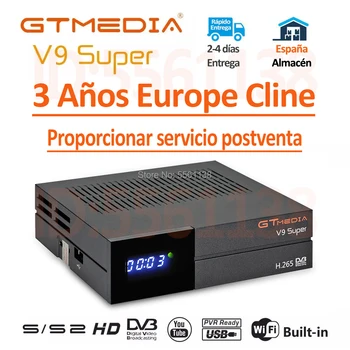 

1080P GTMedia V9 Super Satellite Receiver Built-in WiFi h.265 Full HD DVB-S2 Freesat V9 Super same as gt media v8 nova Decoder