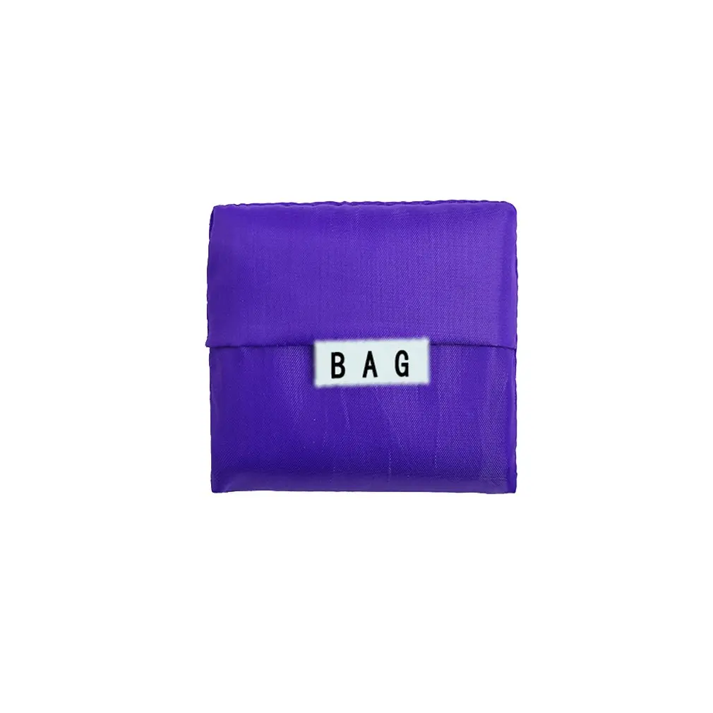 

Foldable Waterproof Eco Friendly Shopping Bag Storage Tote Solid Color Reusable Large Capacity Portable Handbag