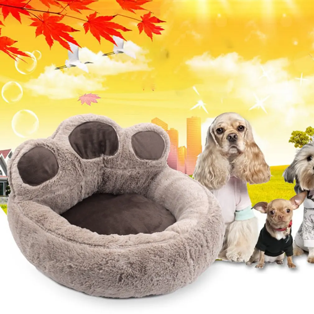 

Comfortable Pet Bed Warming Dog House Soft Plush Dog Cat's Nest Autumn Winter Warm Dog Kennel Portable Pet Supplies