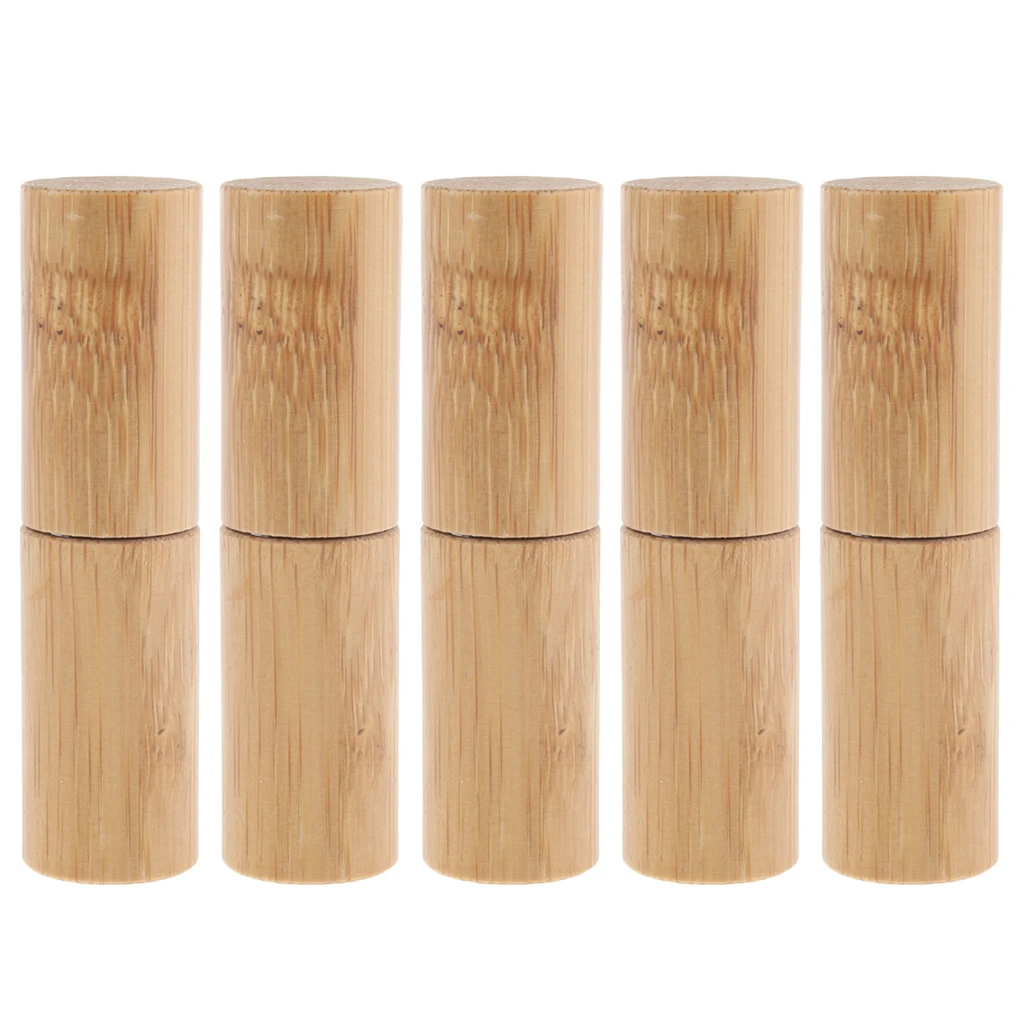 5pcs Empty 5ml Roll On Perfume Bottles with Steel Roller Balls for Perfumes, Essential Oils and Lip Balm