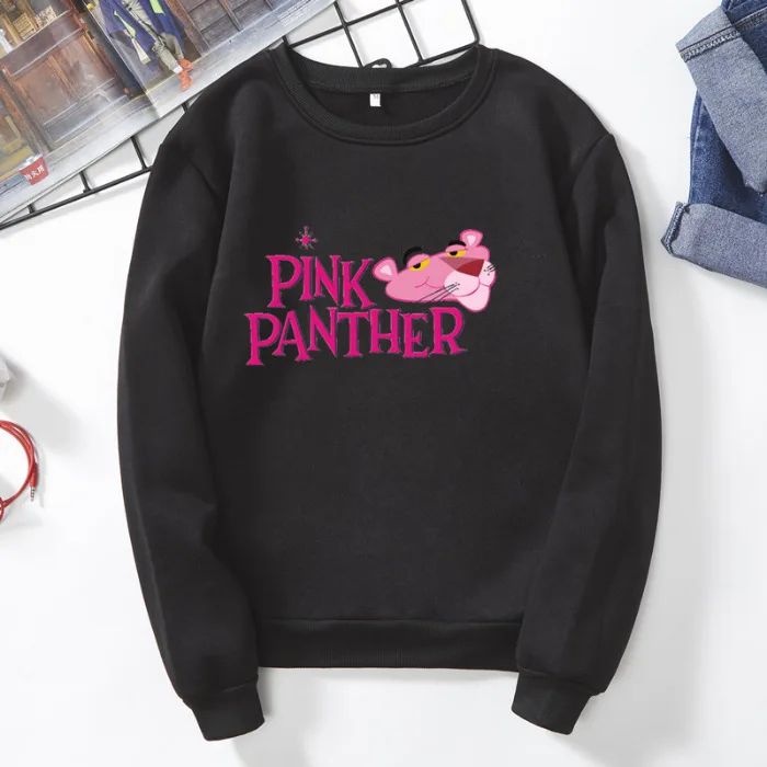 Весенне-осенняя рубашка с рисунком розовой Пантеры, Женская свободная футболка большого размера с длинным рукавом для отдыха, Женская парная одежда, S-XXXL - Цвет: 5