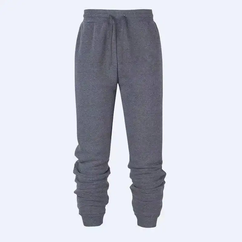 3 Dark gray Новинка, зимние мужские повседневные спортивные штаны, одноцветные уличные брюки, мужские джоггеры, большие размеры, брендовые высококачественные мужские штаны - Цвет: 3 Dark gray