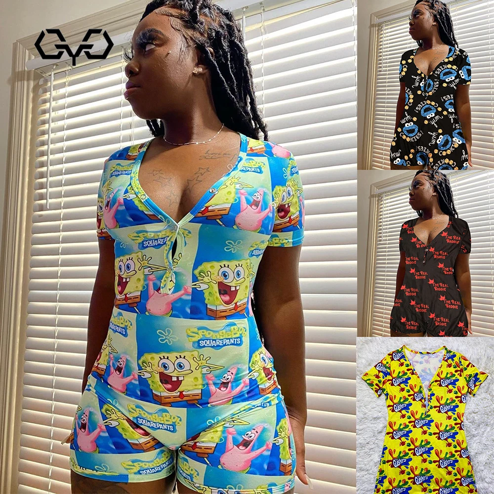 QYQ Gushers Snack Onesie Pajamas For Women Plus Size Bodysuit Booty Bodycon Stretch Sexy Romper Barbie Bad Girls Club Onesie QYQ Gushers Snack Onesie Pajamas For Women Plus Size Bodysuit Booty Bodycon Stretch Sexy Romper Barbie Bad Girls Club Onesie