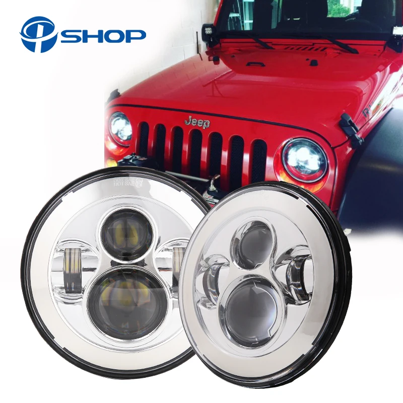 Фары головного света для Lada 4x4 urban Niva светодиодсветодиодный лампы H4 черного цвета