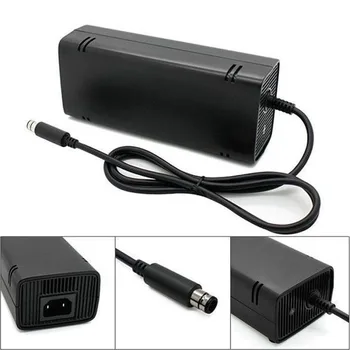 

100pcs/lot US Plug AC Charging Adapter Charger Power Supply Cord Cable for Xbox 360 Xbox360 E Brick Game Console Black