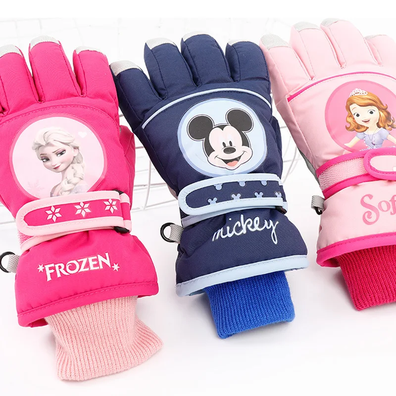 Filles Disney Frozen Gants De Ski Enfants Frozen Hiver Gants Âge 3-8 Ans 