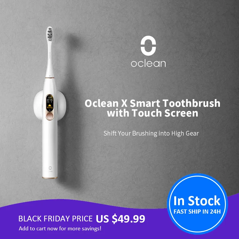 Xiaomi Oclean X sonic электрическая зубная щетка водонепроницаемая ультра звуковая USB