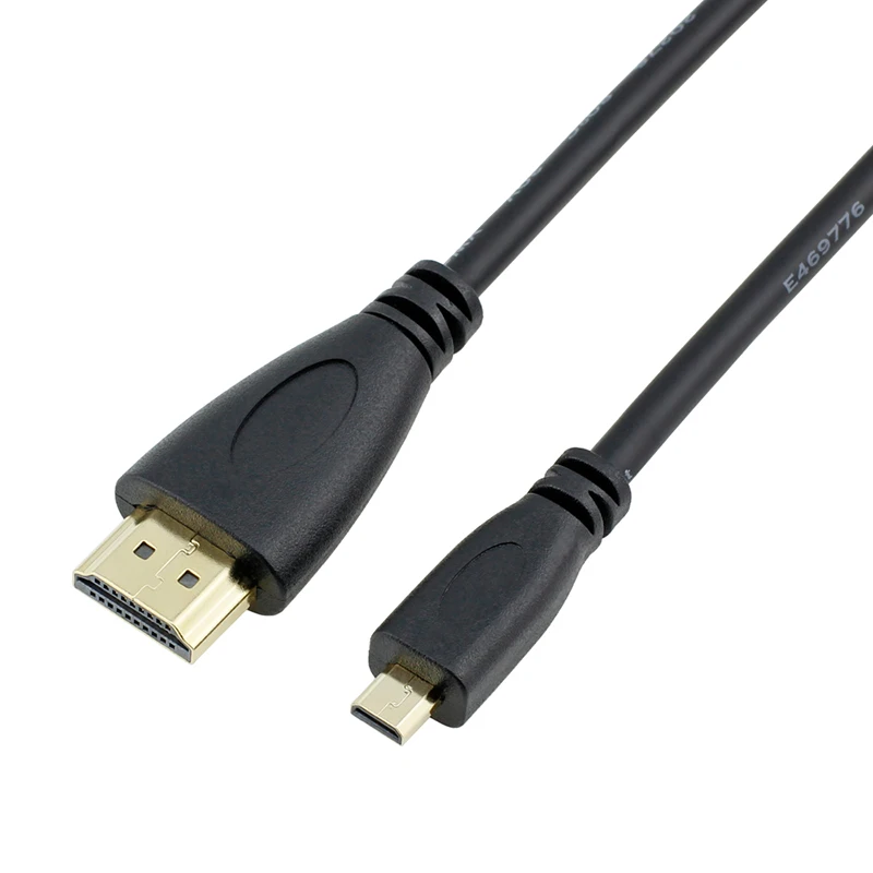 Basix hdmi к micro hdmi D Тип кабеля 3D 1080P штекер к hdmi кабель позолоченный кабель для мобильного телефона, камеры pro