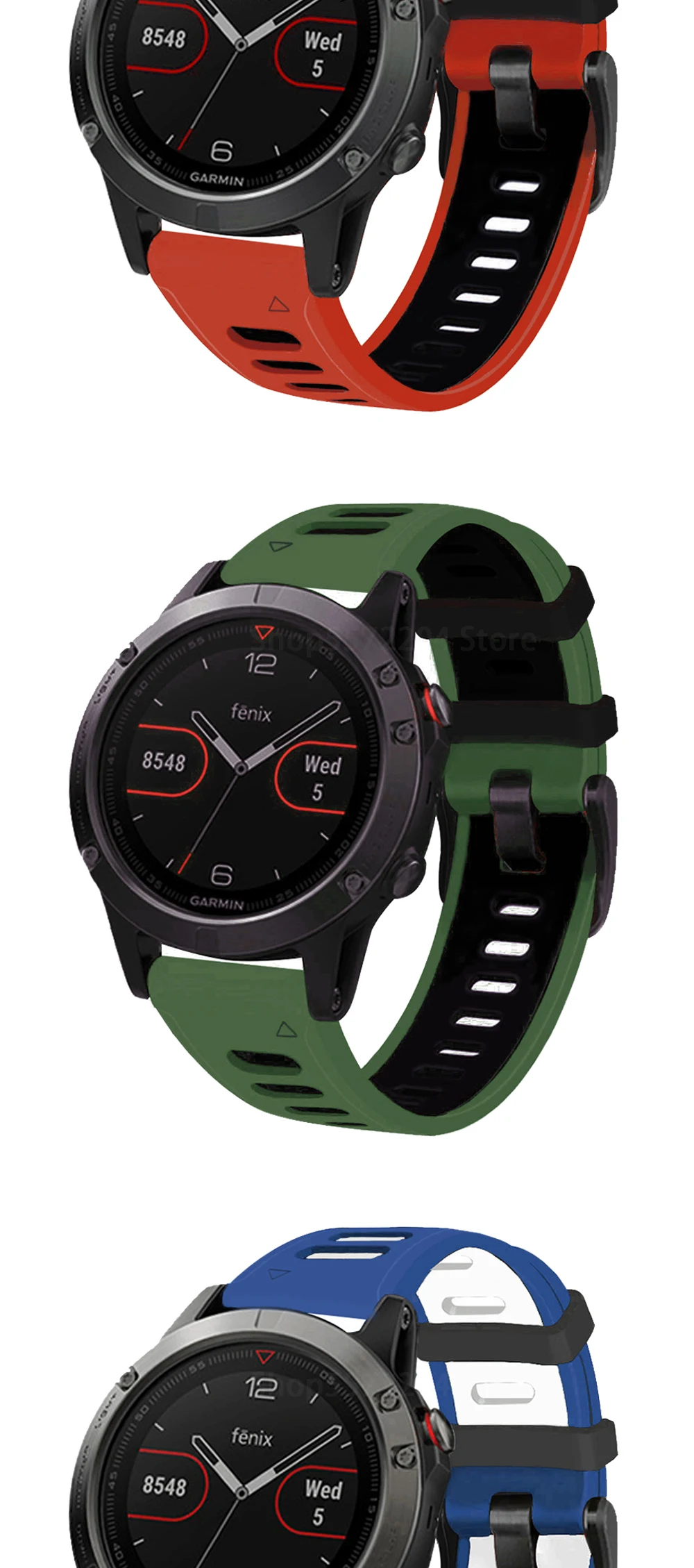 22 26MM Quick Release Bracelet Silicone Watch Wrist Band Strap For Garmin Fenix 6 6X Pro Fenix 5 5X Forerunner 935 945 Wirstband