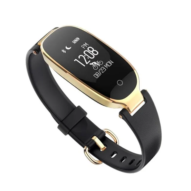 S3 Black Gold B79 женский умный Браслет фитнес-трекер PPG ECG кровяное давление двойной мониторинг сердечного ритма мониторинг сна напоминание о звонке PK S3 S3pro - Цвет: S3 Black Gold