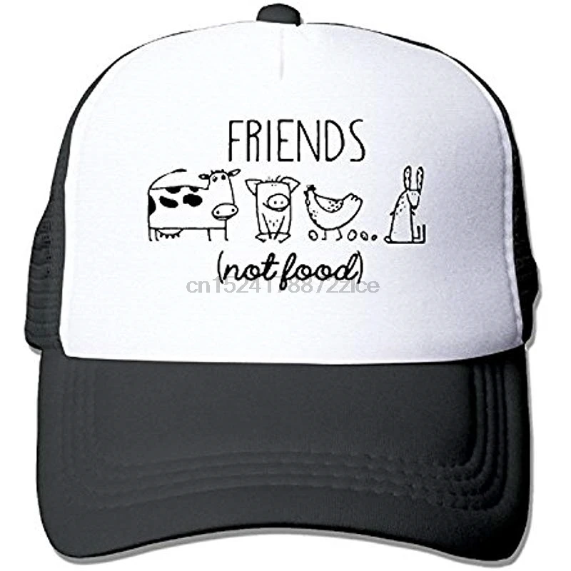 Веганские вегетарианские животные Lover заявление спасательные друзья не еда сетки регулируемые спортивные летние бейсбольные шляпы