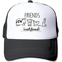 Веганские вегетарианские животные Lover заявление спасательные друзья не еда сетки регулируемые спортивные летние бейсбольные шляпы