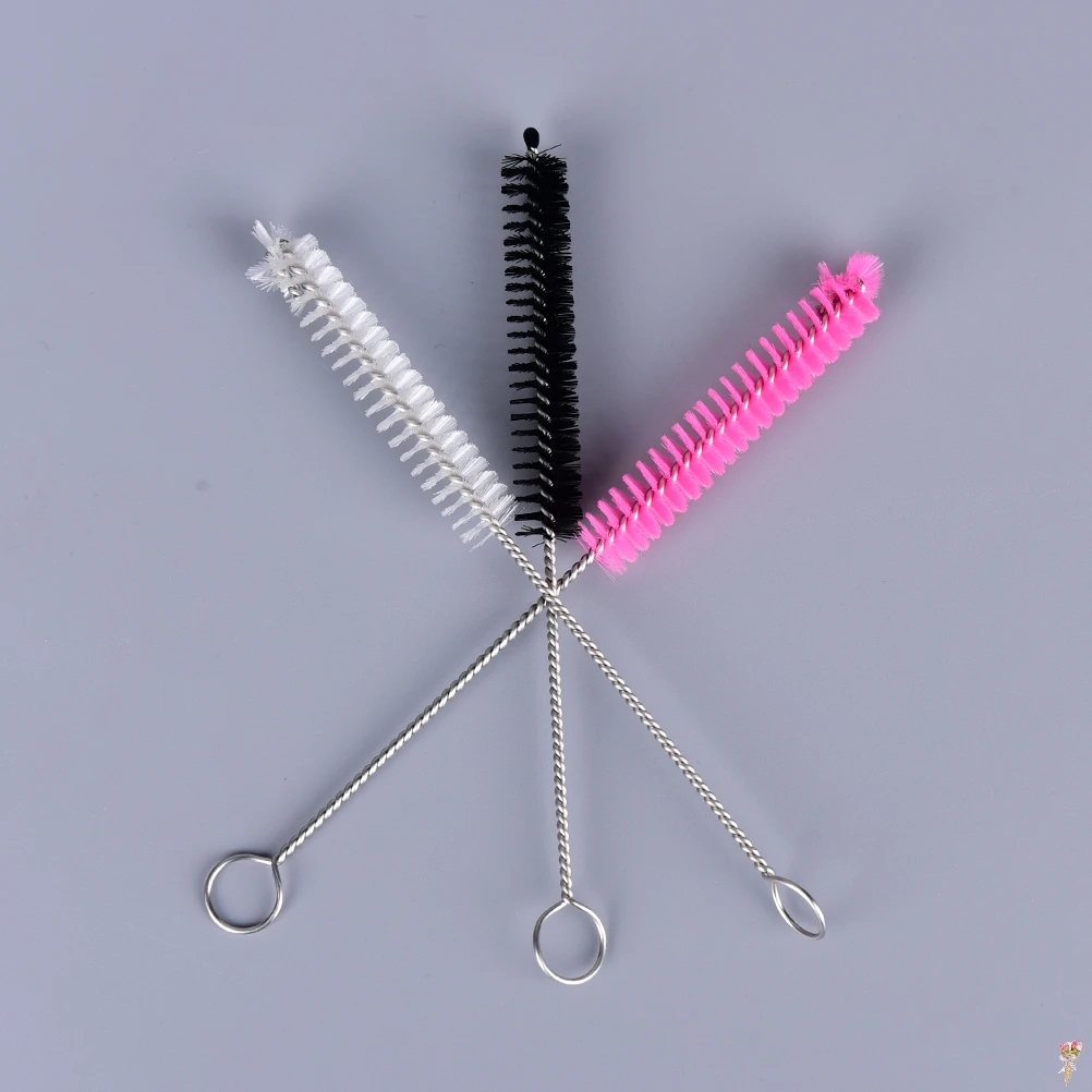 Kit De 4 Brosses MEXRUMI - Nettoyage Tubes Étroits, Pipettes, Machines à Café - 19,5cm - Acier Inox Et Nylon