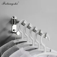 Falangshi Clothes Rack Polished Swivel Clothes Hangers Stainless Steel Wall Mount Hanger Drying Rack Clothes Organization WB3019 1