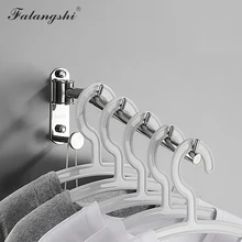 Falangshi Clothes Rack Polished Swivel Clothes Hangers Stainless Steel Wall Mount Hanger Drying Rack Clothes Organization WB3019