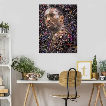 

Basketball Star Forever Kobe Bean Bryant Canvas Painting Black Mamba Fans Memorial Poster Study Bedroom Wall Art Pictures