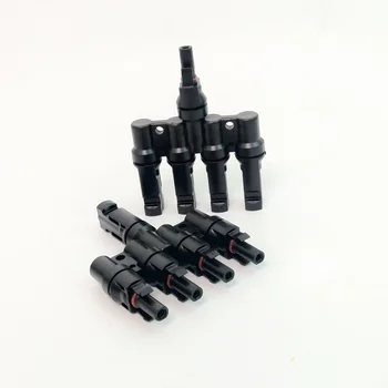 

1 Pair x 4T Branch Connector male and female, Solar Panel parallel Connector used for Solar Cable 2.5mm2 4mm2 6mm2