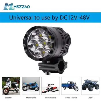 

Motorcycle Headlights 5500LM 6 Beads LED Spotlight 30W Aluminum Alloy Dustproof Waterproof Headlights Auxiliary Lamp