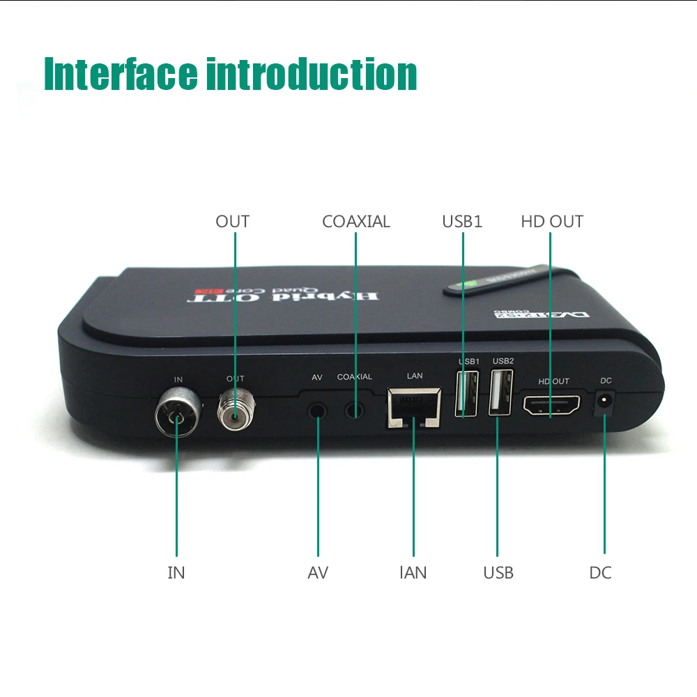  S905D-T2+S2 Android 7.1 OS Octa Core Smart TV Box 1+8GB Amlogic S905D Quad-Core Wifi 2.0GHz Terrest
