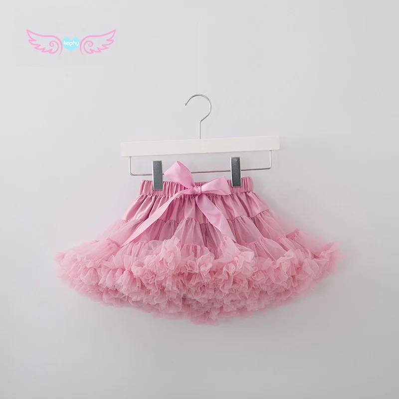 Dusty pink Модная шифоновая юбка для девочек-подростков от 1 до 18 лет юбка-американка Цвета Флага Пышная юбка-пачка, одежда для танцевальной вечеринки - Цвет: Dusty pink