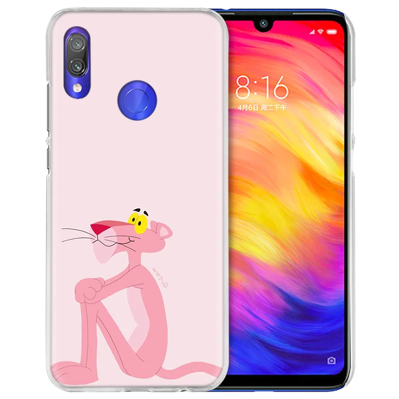 Чехол для Xiaomi Redmi Note 7 7A фотоаппаратов моментальной печати 7S 6 6A 5 Y3 K20 mi 8 до 9 лет CC9 CC9E A1 A2 A3 играть F1 Lite Pro Plus Корея Розовая пантера с рисунком из мультфильмов