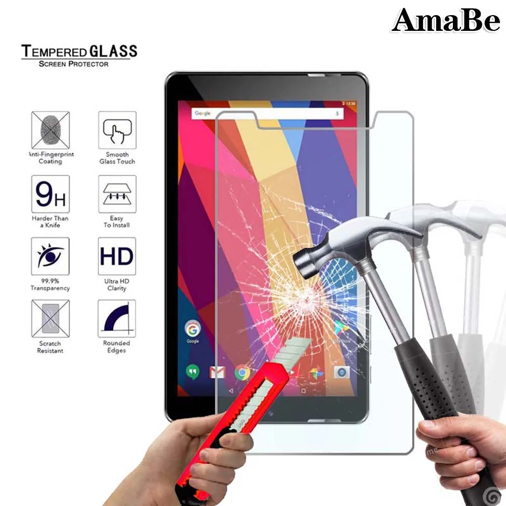 Glass for Argos Alba 8" Screen Protector 9H Tempered Glass for Argos