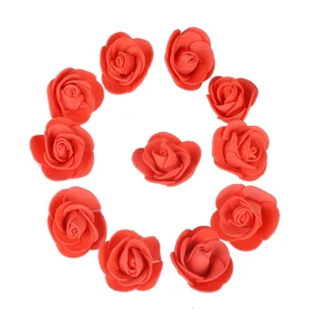 

500Pcs/Lot These Flowers Are Used To Decorate Flores Man-Made Decorative Roses Head Rose Bear Wedding House Artificial Flower