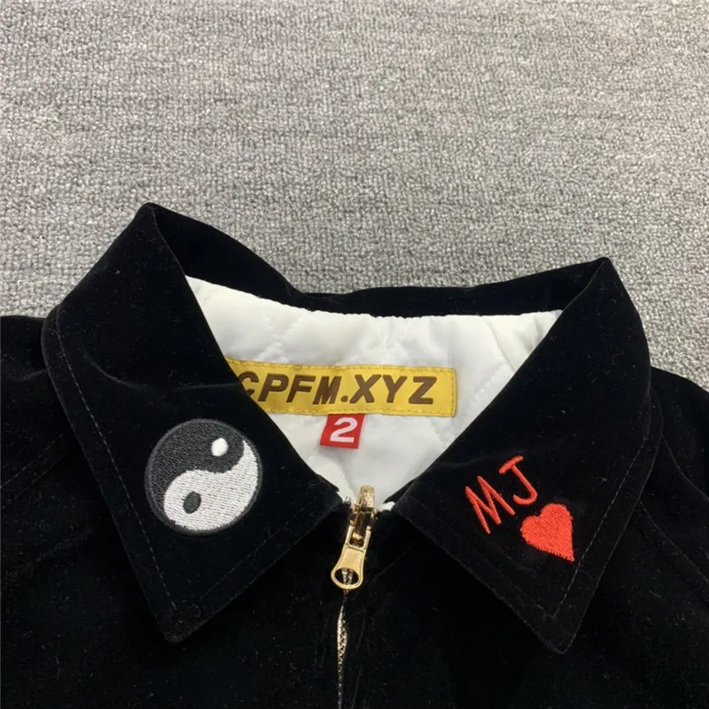 Heavy Fabric CPFM.XYZ Souvenir Jacket Men Women 1:1 High Quality Embroidered Sunlight MA-1 Bomber Coat Stitching Jackets 3