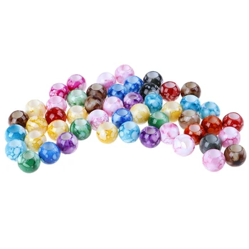 

50pc/lot DIY Dreadlock Beads Hair Jewelry For Braids Accessories DIY Colorful Gradual Change Acrylic Round Hair Beads For Braids