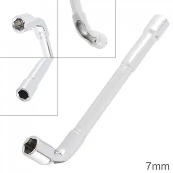 

Chrome Vanadium 7mm L-Shaped Plum Plug Universal Torque Wrench Car Key Repair Tool