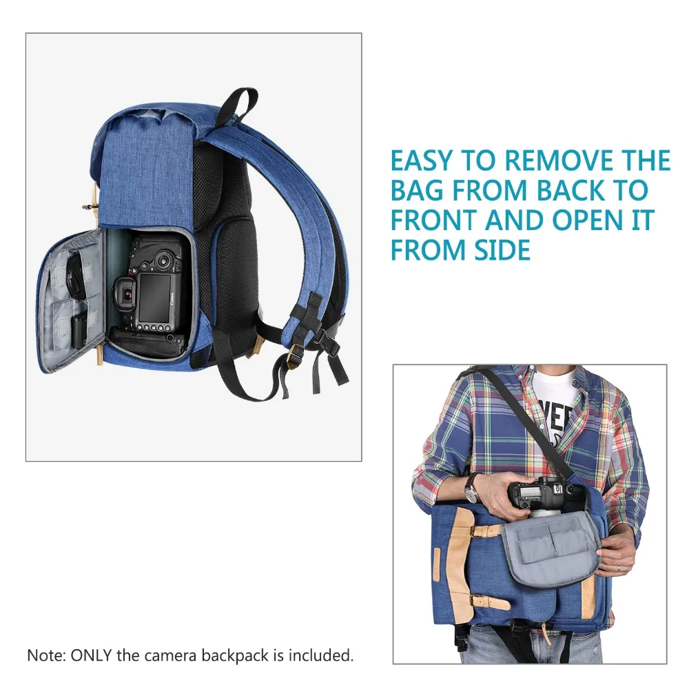 Neewer Многофункциональный рюкзак для камеры 10,8x8,3x16 дюймов