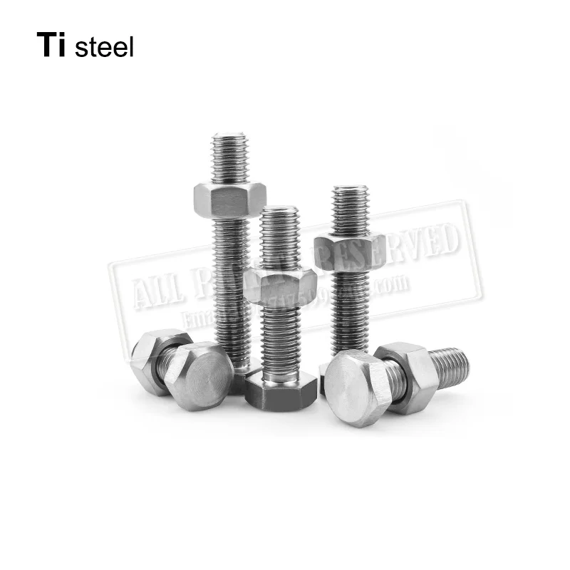 

nut bolt M14 titanium hex head bolt stitanium washer Ti steel Hex Nut titanium steel