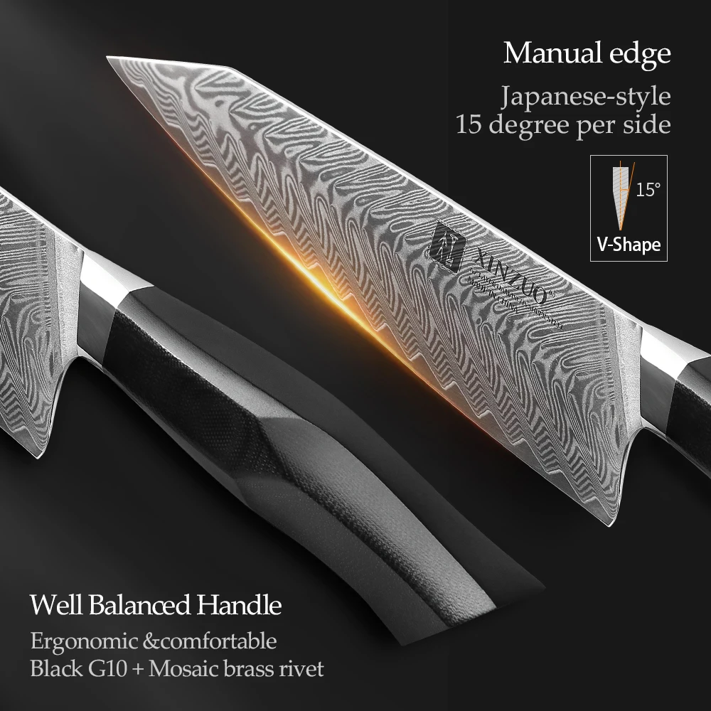 XINZUO – ensemble de 6 couteaux de cuisine, porte-couteau magnétique en bois  d'acacia naturel, VG10, damas, meilleur ensemble de couteaux à viande  tranchants - AliExpress