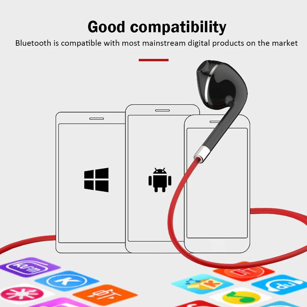 BT313 Bluetooth наушники-вкладыши Беспроводные спортивные наушники магнитное ожерелье стильные наушники с микрофоном для мобильного телефона наушники
