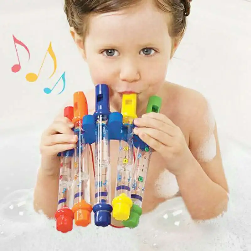 Toy Bath-Tub Water-Flute Shower-Bath Baby Kids Colorful Children Music Fun Pc Tunes Sounds