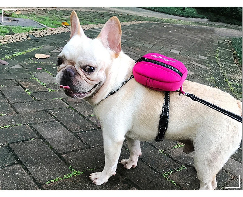 Reflective Nylon Dog Collar Foldable Storage Chest Back Cover Pull Rope Pet Traction Dog Harness