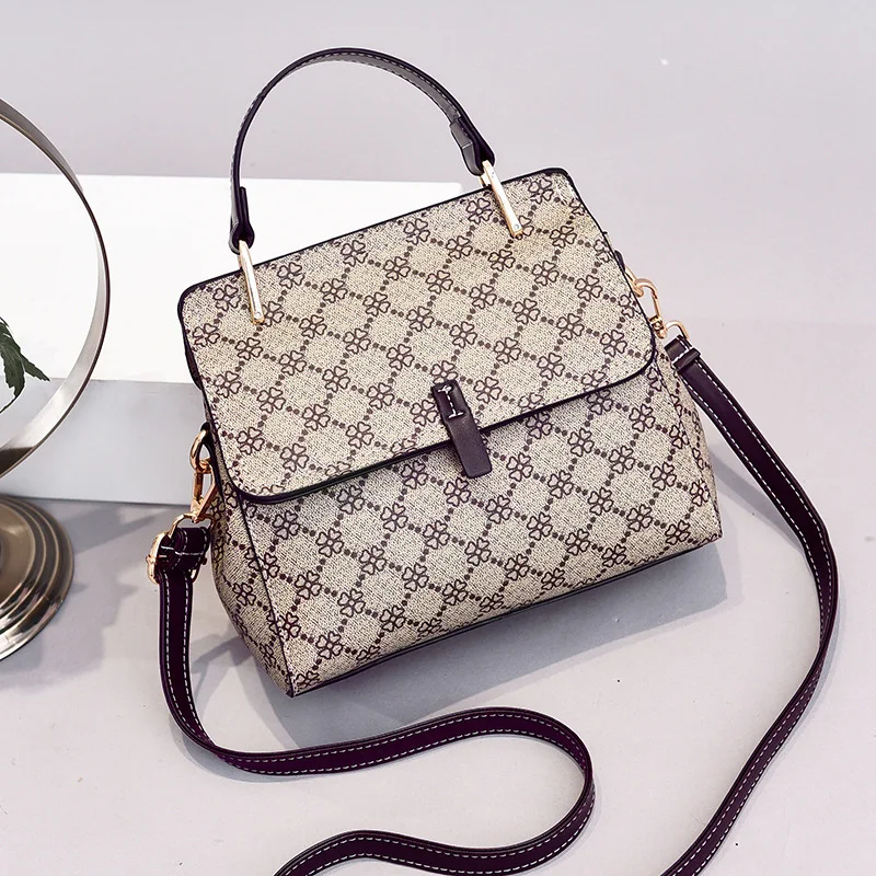 Винтажные Настоящие сумки Bolsas Feminina с цветочным рисунком, клетчатые сумки через плечо для женщин, сумка на плечо, женские повседневные сумки-мессенджеры и сумочки