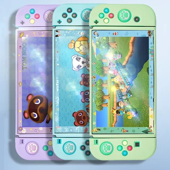 

Tempered Glass Film Glass 9H Cover Guard Animal Crossing For Nintendo Switch Mini Full Touch Screen Protector Case Film 0.2mm