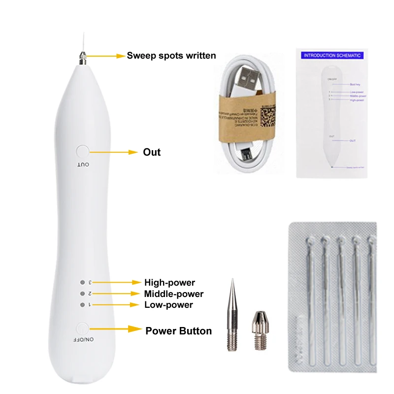 Лазер кожи плазменной ручка моль темное пятно средство для удаления бородавок по уходу за кожей, шариковая ручка морщинки веснушки моль удаления прыщей уход за кожей лица Красота инструменты