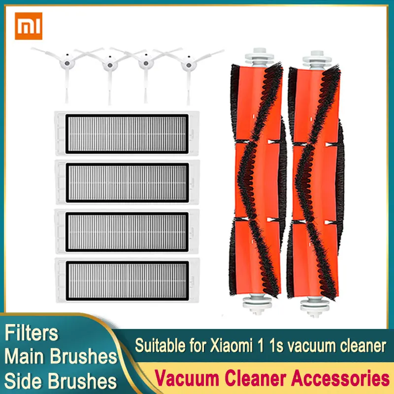 Robot Vacuum Cleaner Hepa Filter Main Brush For Xiaomi Mi 1 1S Roborock S5 S50 Max Mijia Vacuum Cleaner Accessories  Side Brush