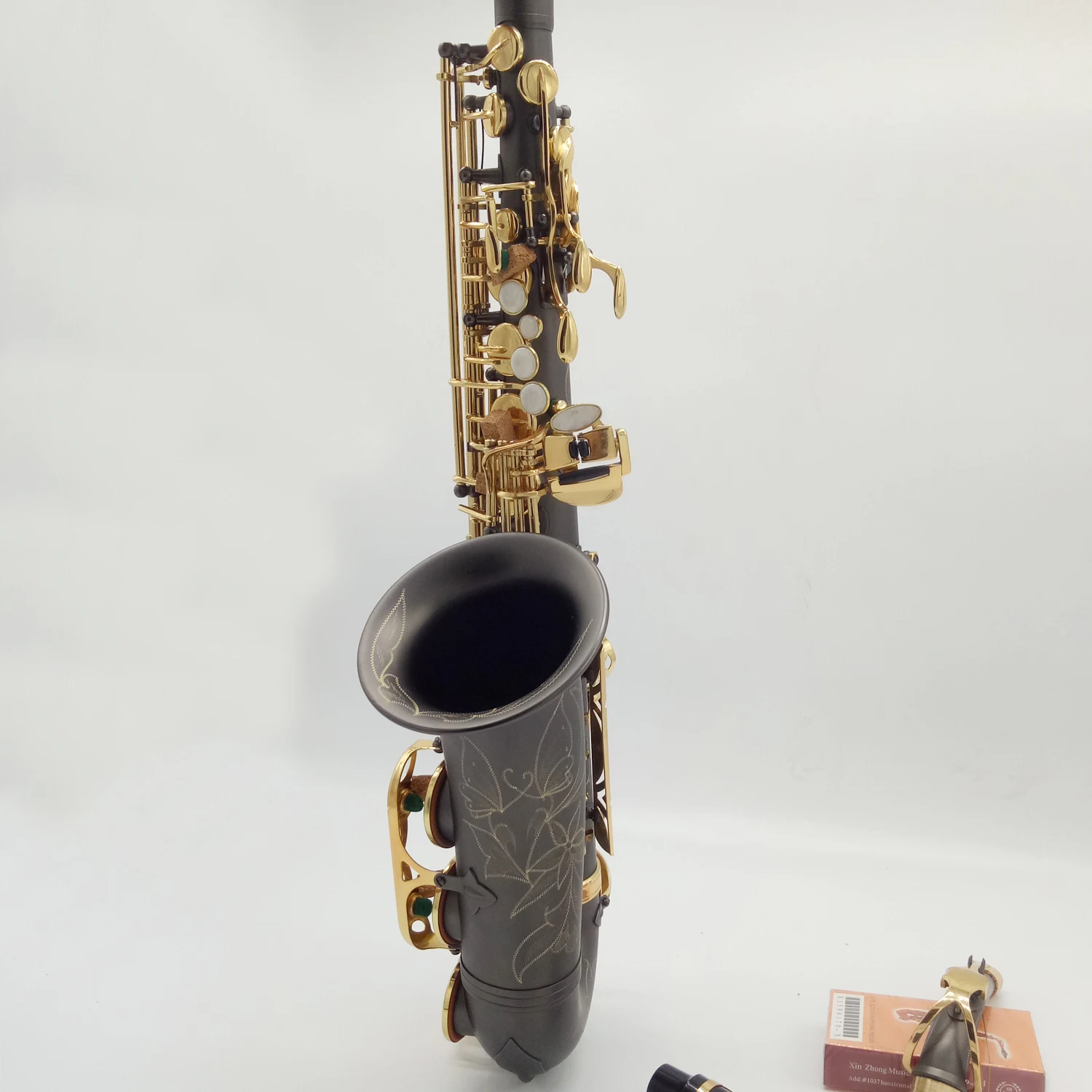 

French Alto Saxophone R54 Matte Black Plated Sax Alto Musical Instruments Professional R54 Included Case