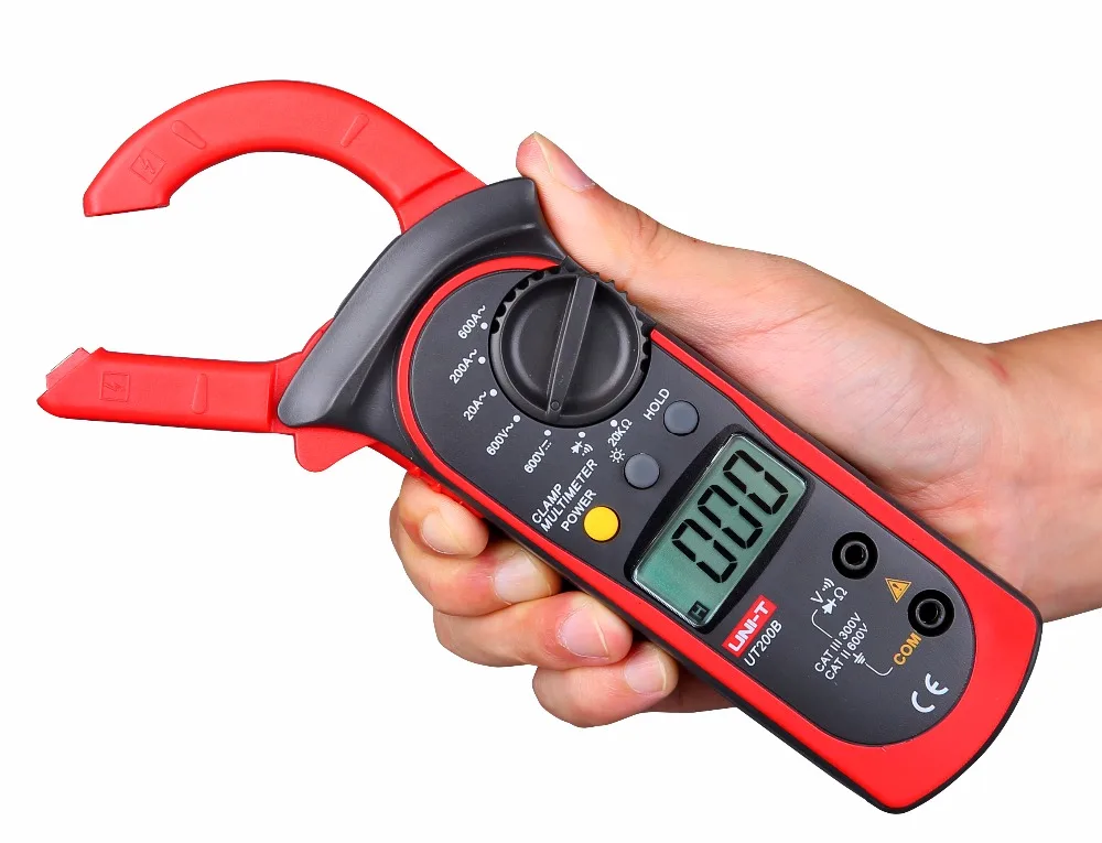 UNI-T UT200B Clamp Meters LCD Backlight AC/DC Voltage AC Current Resistance Clamp Multimeter Multitester Multimetro