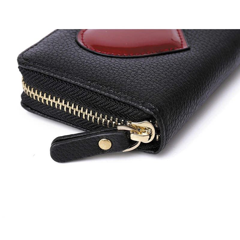 Фиолетовый 1 шт. женский держатель для карт из искусственной кожи в форме сердца мини для девушек в форме сердца визитница кошелек tarjetero hombre