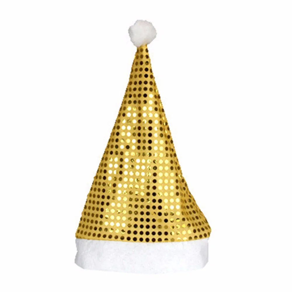 Christmas Ornaments Decoration Christmas Hats Giltter Hats Children Women Men Boys Girls Cap For Christmas Party Props Dropship
