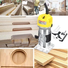 Tondeuse à main électrique 1800W, 6.35mm, 110V/220V, routeur à bois, coupe et sculpture, Machine à plastifier le bois