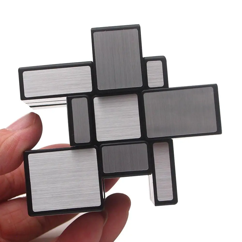 GloryStar 3x3x3 Mirror Cube Magic Speed Puzzles, ABS Ultra-smooth Professional Cube Smart Brain Teaser Toy Game Gifts