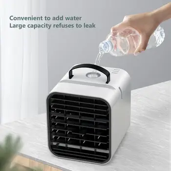 

3 Speed Mini Portable Air Conditioner Multi-function Humidifier Purifier USB Desktop Air Cooler Fan with Water Tank Home