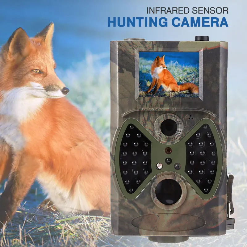  IR Hunting Camera Portable Multifunctional 1080p HD 5MP Infrared Camping Animal Take Photo Trail Ca